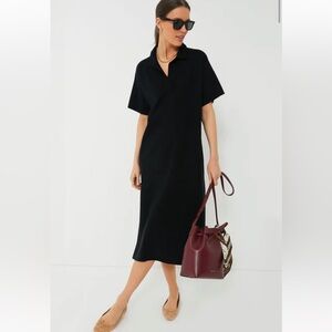 TUCKERNUCK Black Channing Polo Midi Dress Size S